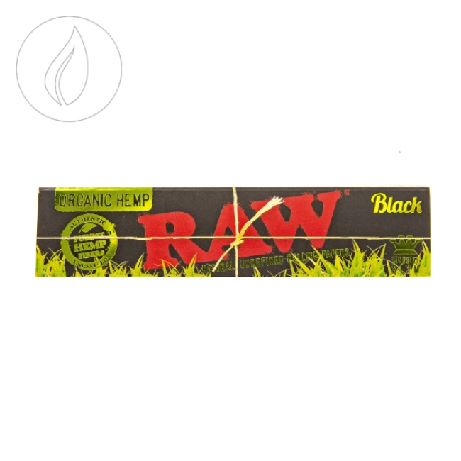 RAW Organic Hemp Black Papers King Size Slim Extra Fine