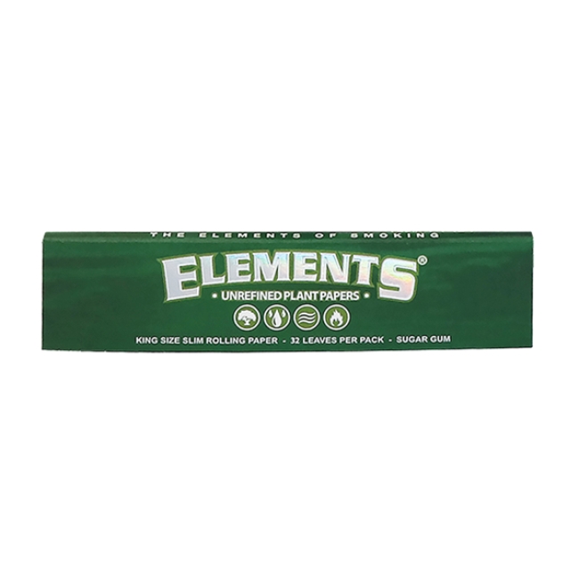 Elements King Size Slim Unrefined Plant Papers